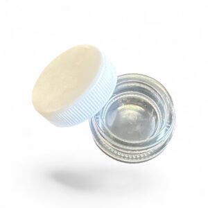 7 ml clear glass jars no neck